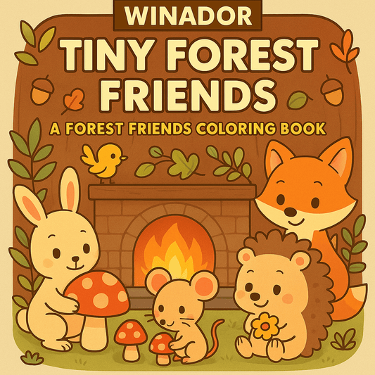 Tiny Forest Friends: A Forest Friends Coloring Book